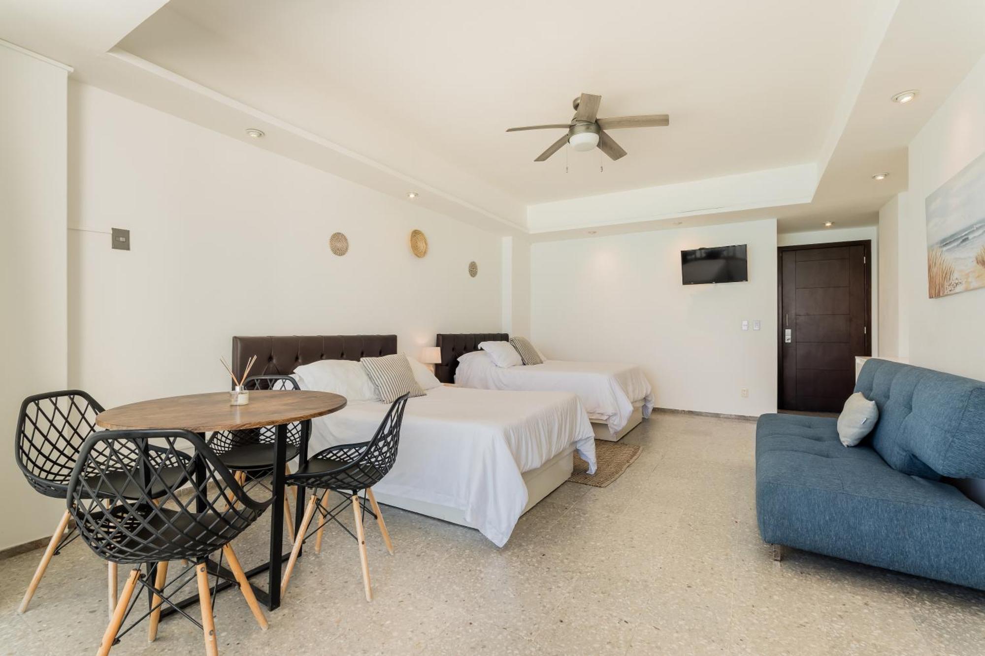 *Turquoise Escape- Beachfront Studio By Casa Paraiso* Cancún Exterior foto