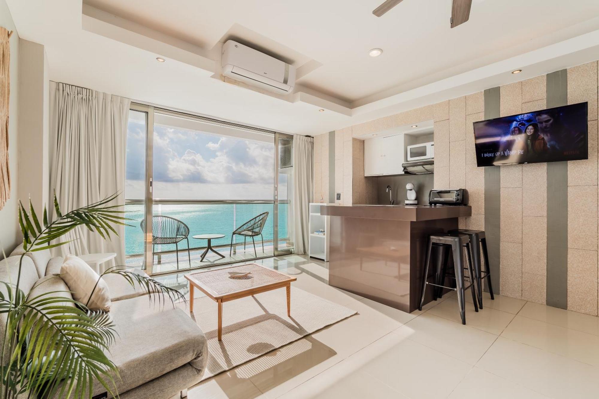 *Turquoise Escape- Beachfront Studio By Casa Paraiso* Cancún Exterior foto